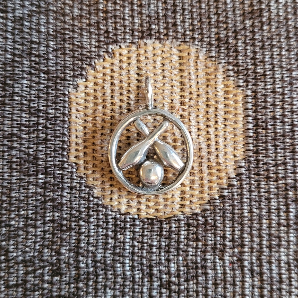 Bowling Charm..Sterling Silver
